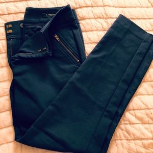 Zipper detailed dress trousers